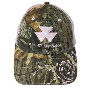 Massey Ferguson Trucker Hat Multicolor OS Adjustable Camouflage Mesh Back CMG